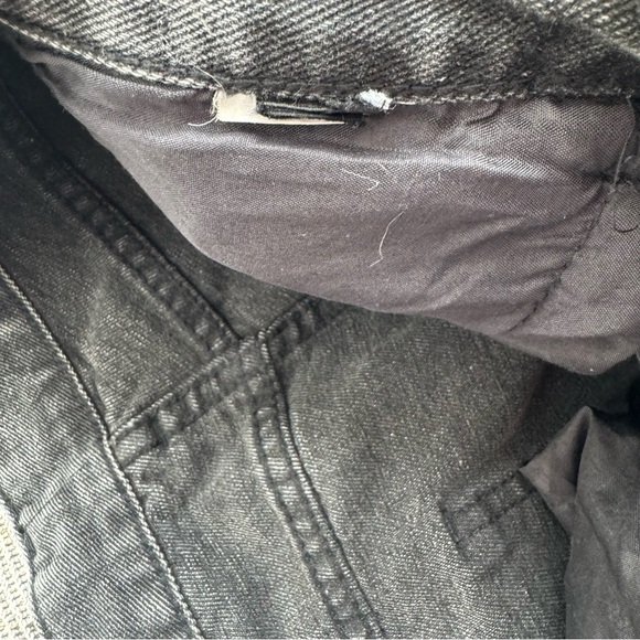 Distressed Black Denim Painters Jeans - Picture 9 of 14